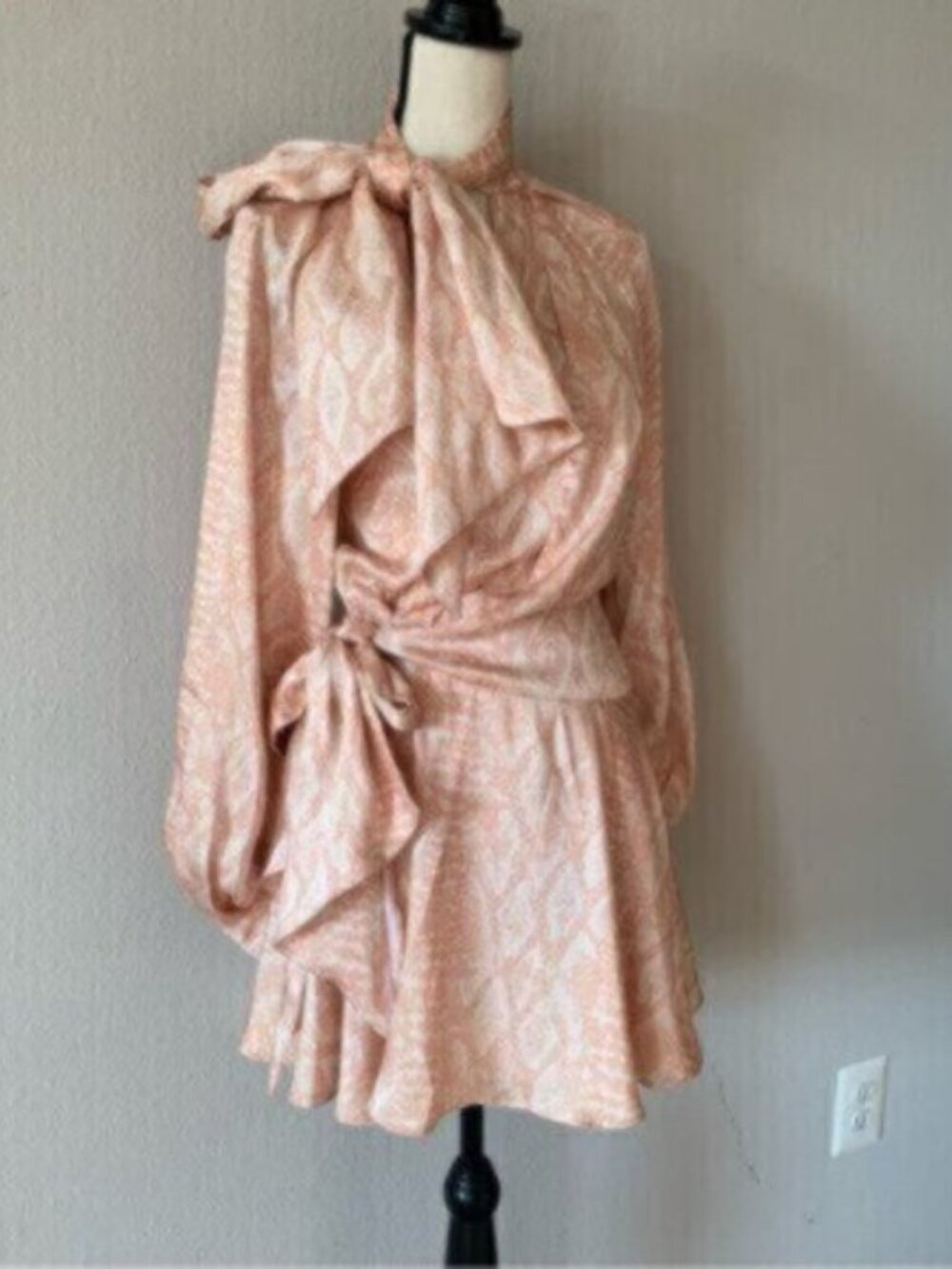 NWT Acler Bradley Cobra Wrap Long Sleeve Mini Dress - Picture 6 of 14